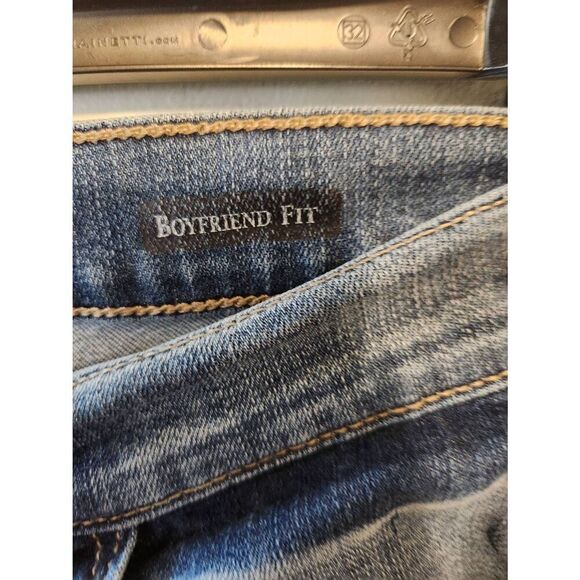 Judy Blue Boyfriend Fit Distressed Jeans Size 5 27 - Picture 3 of 6